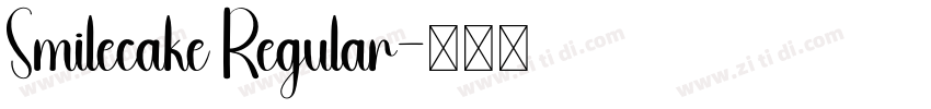 Smilecake Regular字体转换